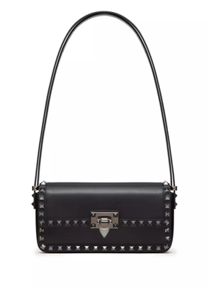Valentino Garavani Rockstud23 E/W leather shoulder bag - Black