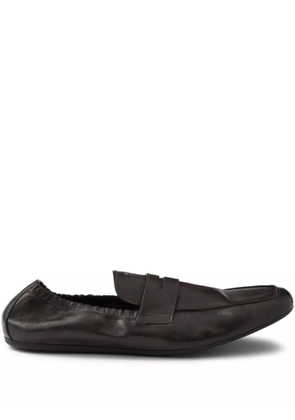 Prada Shuffle leather loafers - Brown
