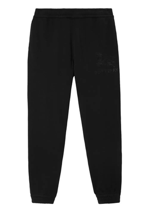 Burberry EKD-embroidery cotton track pants - Black