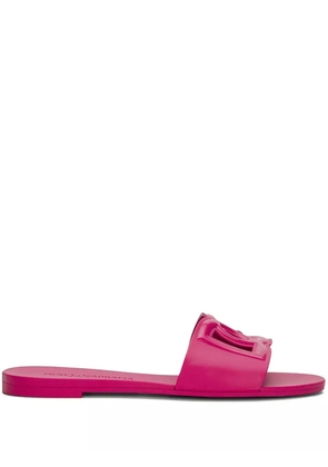 Dolce & Gabbana Bianca DG-logo slides - Pink