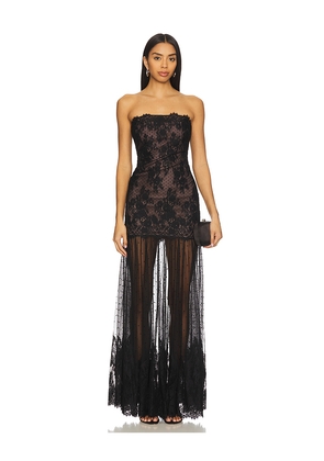 retrofete Vespera Lace Dress in Black. Size M. Also in L, XL, XS.