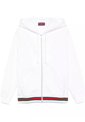 Gucci Web-stripe hoodie - White