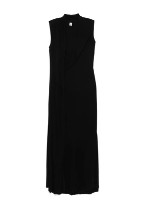 TOTEME overlapped scarf dress - Black