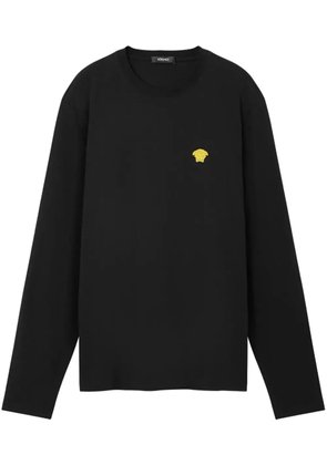Versace Medusa-embroidered T-shirt - Black