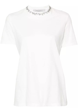 Golden Goose rhinestone-embellished cotton T-shirt - White