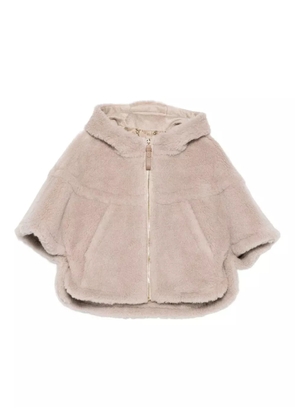 Max Mara hooded zip-front jacket - Neutrals
