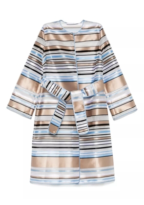 DE SANTIS striped coat - Gold