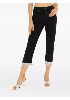 Alexandre Vauthier fringed-detail jeans - Black