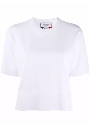 Thom Browne RWB intarsia-knit top - White