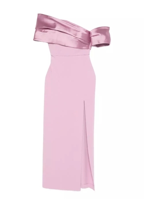 Solace London Alexis off-shoulder maxi dress - Pink