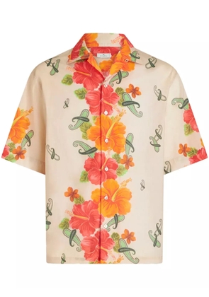 ETRO floral-print cotton shirt - Neutrals