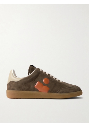 Isabel Marant - Bryce Leather-trimmed Suede Sneakers - Brown - FR35,FR36,FR37,FR38,FR39,FR40,FR41