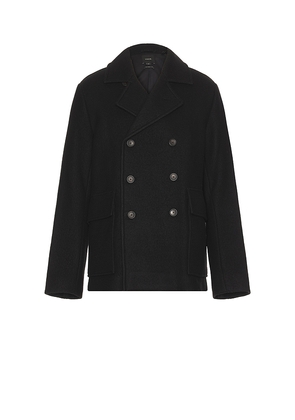 Vince Wool Peacoat in Black. Size L. Also in M, S, XL/1X.
