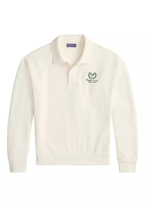 Ralph Lauren Purple Label long-sleeve polo shirt - White