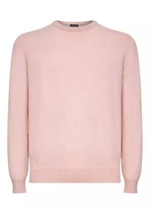 Zegna crew-neck cashmere sweater - Pink