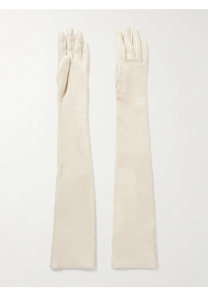 KHAITE - Remo Long Leather Gloves - Cream - 6.5,7,7.5,8