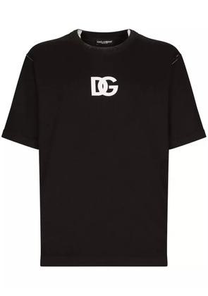 Dolce & Gabbana logo-print short-sleeve T-shirt - Black