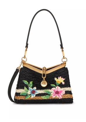 ETRO Vela floral-embroidered crossbody bag - Black