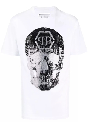 Philipp Plein SS skull print T-shirt - White