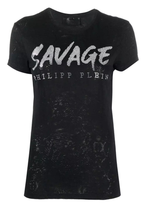Philipp Plein sequin-design cotton T-shirt - Black