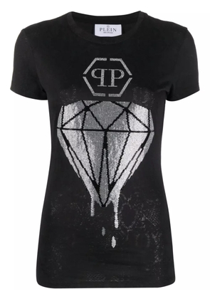 Philipp Plein diamond rhinestone-embellished T-shirt - Black