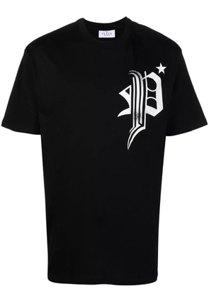 Philipp Plein skull-print detail T-shirt - Black