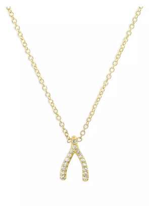 Jennifer Meyer 18kt yellow gold Wishbone Diamond necklace