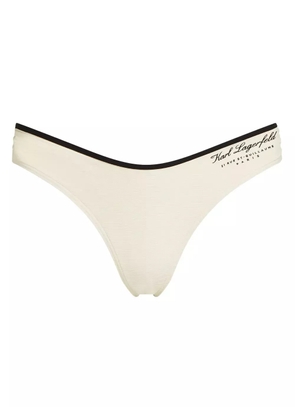 Karl Lagerfeld Hotel Karl bikini bottoms - White