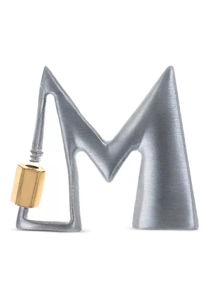 Marla Aaron sterling silver letter M pendant