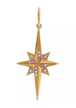 DEVON WOODHILL 18K yellow gold Stellar sapphire pendant