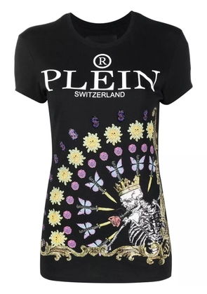 Philipp Plein skeleton-print round neck T-shirt - Black