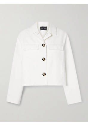 Proenza Schouler - Thelma Cotton And Linen-blend Jacket - White - US0,US2,US4,US6,US8,US10
