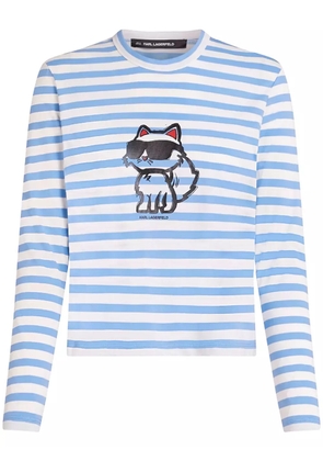 Karl Lagerfeld Ikon Choupette T-shirt - Blue