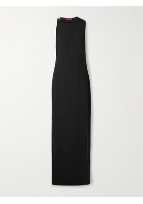 Gucci - Crystal-embellished Draped Crepe De Chine Gown - Black - IT38,IT40,IT42,IT44