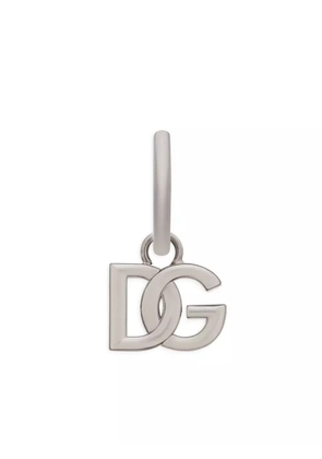 Dolce & Gabbana DG-logo hoop earring - Silver