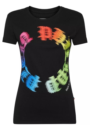 Philipp Plein Rainbow Gothic Plein-print T-shirt - Black