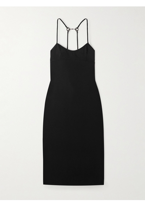 Gucci - Embellished Crepe Midi Dress - Black - IT38,IT40,IT44