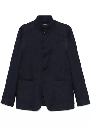 Zegna twill jacket - Blue
