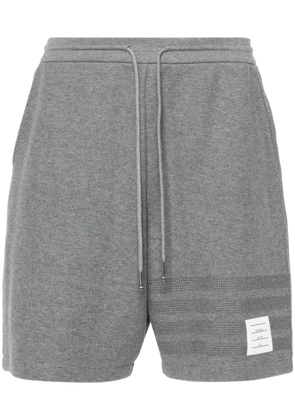 Thom Browne 4-Bar stripe cotton shorts - Grey