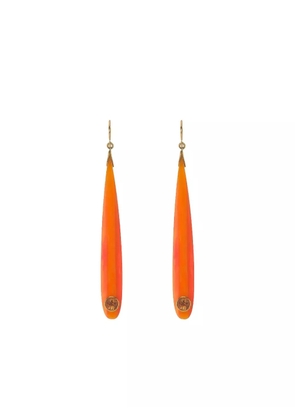 Mark Davis Citrine Bakelite earrings - Orange