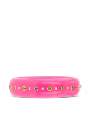 Mark Davis 18K yellow gold bakelite bracelet - Pink