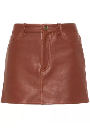 ETRO nappa mini skirt - Brown