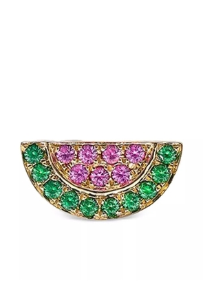 ROBINSON PELHAM 14K yellow gold watermelon tsavorite earrings