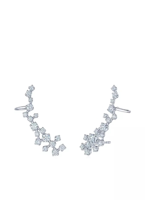 KWIAT 18K white gold diamond Constellation ear climbers - Silver