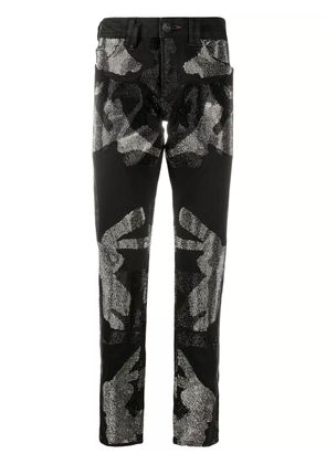Philipp Plein Camouflage Super Straight Cut jeans - Black