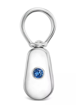 Marla Aaron sterling silver Baby Pulley blue sapphire pendant