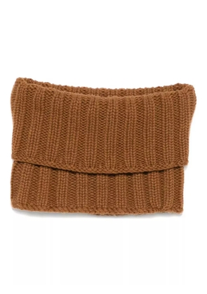 Dell'oglio ribbed scarf - Brown