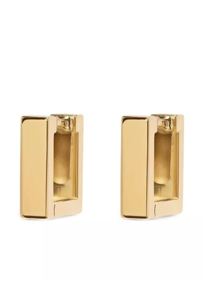 Azlee 18K yellow gold Mosaic hoop earrings