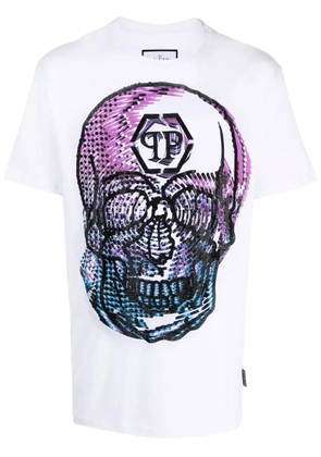 Philipp Plein SS Skull round-neck T-shirt - White