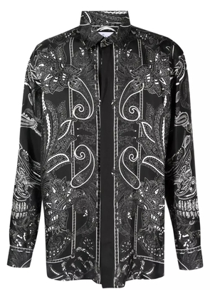 Philipp Plein Dandy paisley-print silk shirt - Black